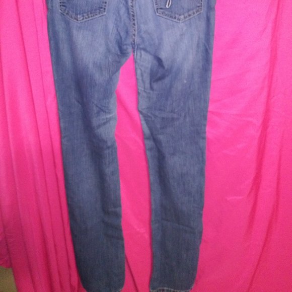 Guess - Medium Rise Skinny Blue Jeans - Picture 4 of 9